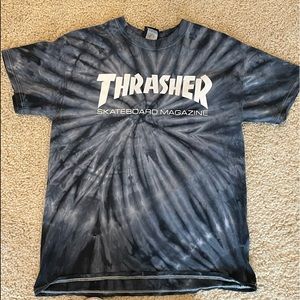 COPY - Blue Thrasher Tie Dye Tre Shirt